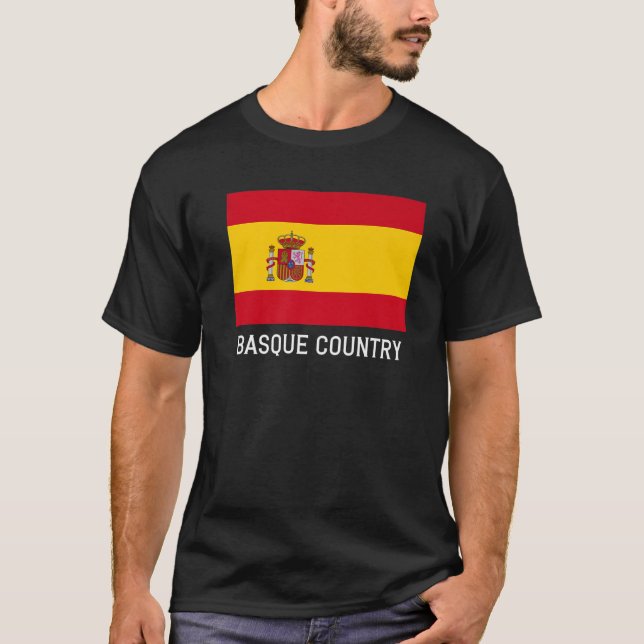 Baskenland Spanien Flaggenemblem Escudo Bandera Cr T-Shirt (Vorderseite)