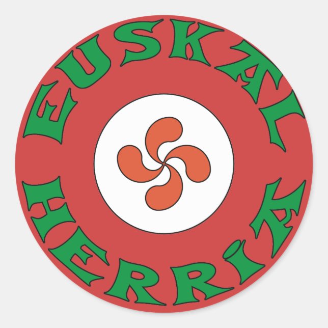 Baskensticker Runder Aufkleber (Vorderseite)