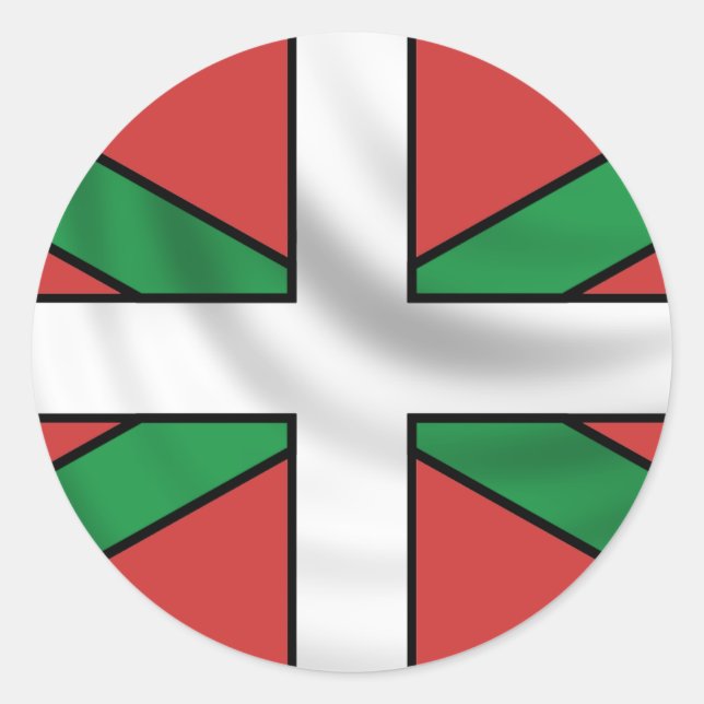 Baskensticker Runder Aufkleber (Vorderseite)