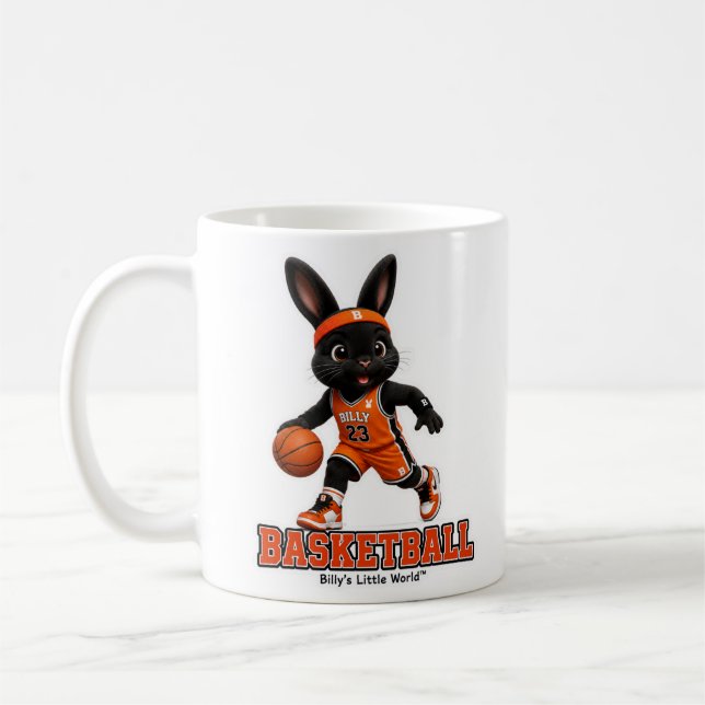 Basket Ball Billy der Rabbit™ Sportserie  Kaffeetasse (Links)