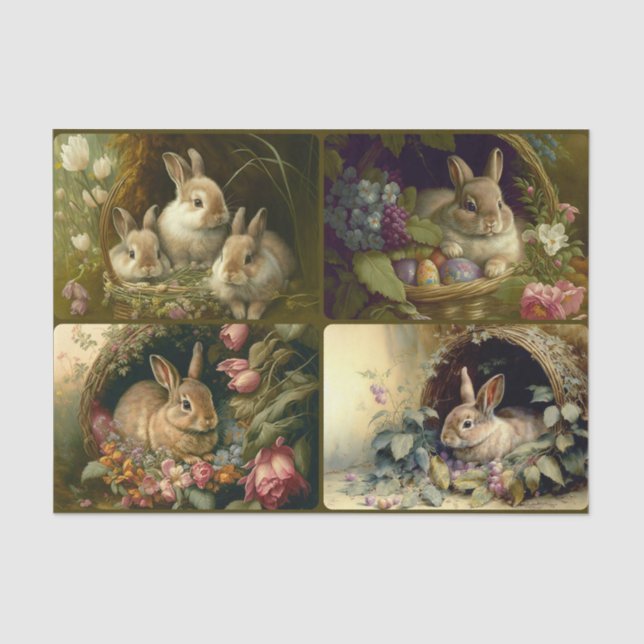 Basket Bunnies Seidenpapier (Vorderseite)