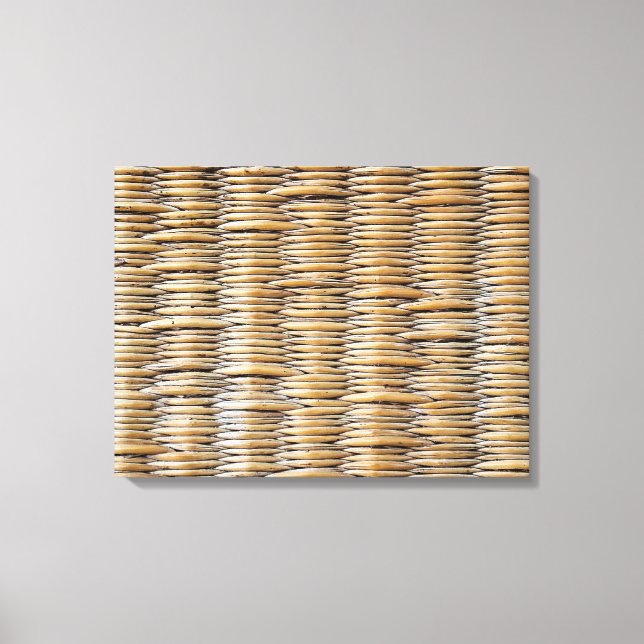Basket Weave Macro Leinwanddruck (Vorderseite)