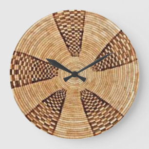 Basket Weave Wall Clock Große Wanduhr