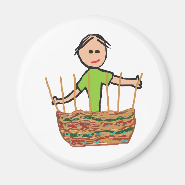 Basket Weaving Magnet (Vorne)