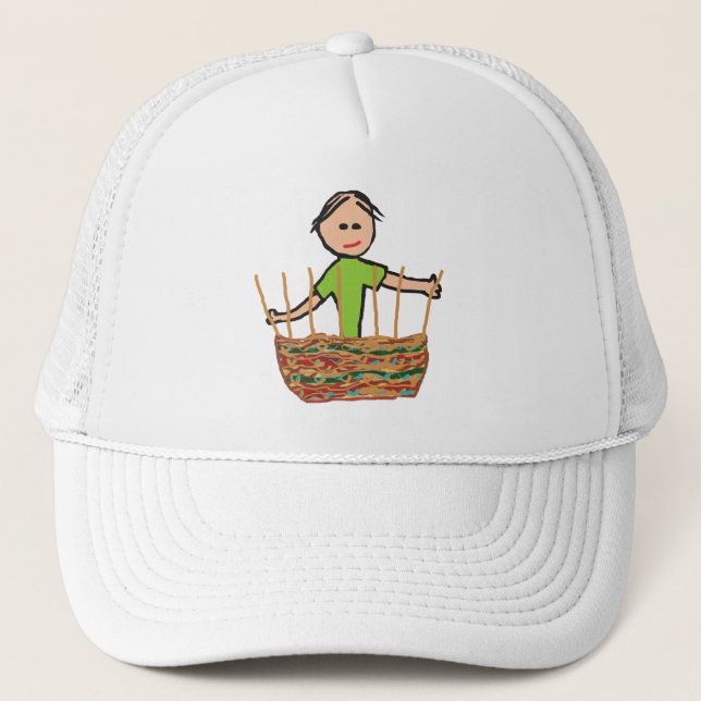 Basket Weaving Truckerkappe (Vorderseite)