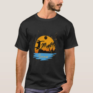 Basketbal Summer Trees Nature Beach Ferien Wildl T-Shirt
