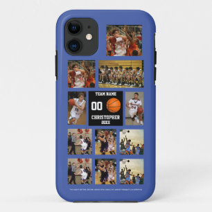Basketball 11 FotoCollage personalisiert schwarz Case-Mate iPhone Hülle