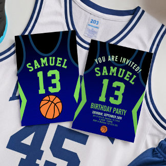Basketball 13 Einladung zum Geburtstag