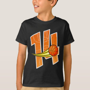 Basketball 14. Geburtstag Ich bin 14 Kinder Geb T-Shirt