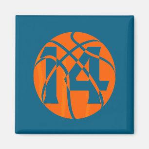 Basketball 14 Jahre alte Geburtstags-Spieler Team Magnet