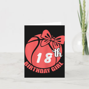 Basketball 18. Geburtstag Basketball Spieler Karte