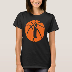 Basketball 1 Jahr alt Geburtstag Spieler Team Männ T-Shirt