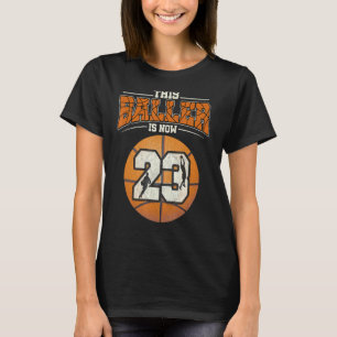 Basketball 23. Geburtstag Girl Boy Bball 23 Jahre T-Shirt