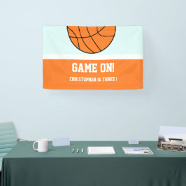Basketball 3 Geburtstag Banner