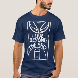 Basketball 3 Point Shooter Jenseits von Arc Three T-Shirt