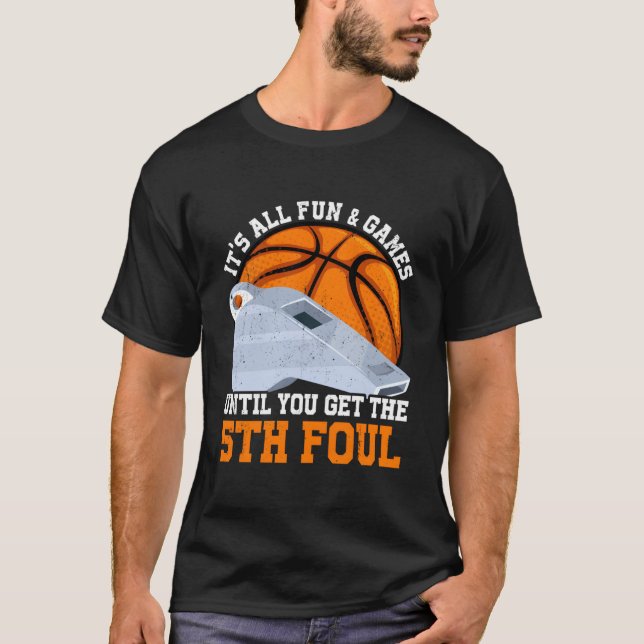 Basketball 5 Fouls Son Daughter T-Shirt (Vorderseite)