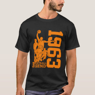 Basketball 60. Geburtstag Basketball Legend 1963 T-Shirt