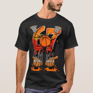 Basketball 67 Sechs Sieben 6 7 Jungen Lustig Gen A T-Shirt