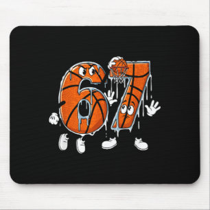 Basketball 67 Sechs Sieben Cool Meme 6 7 Lustig Dr Mousepad