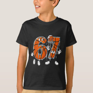 Basketball 67 Sechs Sieben Cool Meme 6 7 Lustig Dr T-Shirt