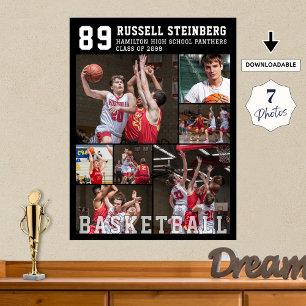 Basketball 7 Foto-Collage Poster