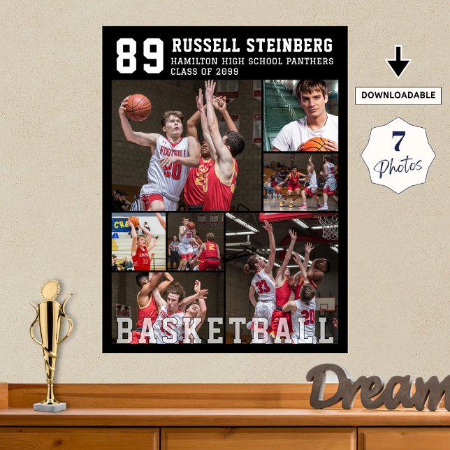 Basketball 7 Photo Collage Poster (Von Creator hochgeladen)