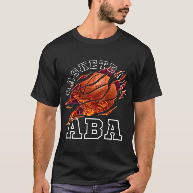 Basketball Aba Bball Lover Sportfan Neuheit T-Shirt (Vorderseite)