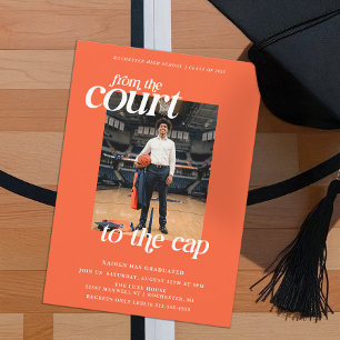 Basketball-Abschluss-Court zum Cap Einladung