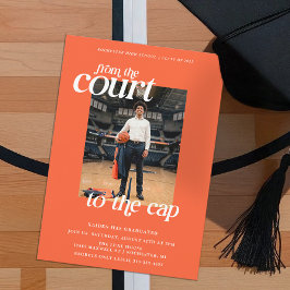 Basketball Abschluss Court zur Cap Einladung