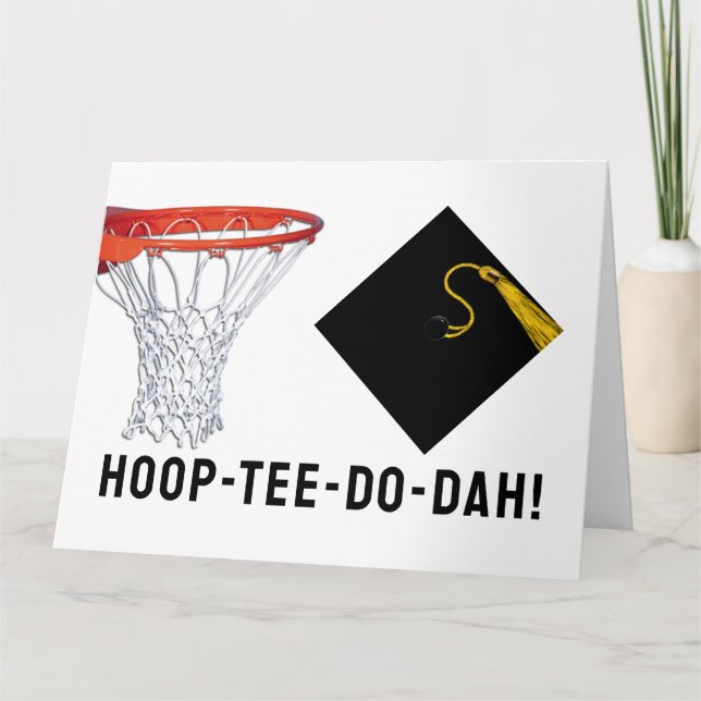 Basketball-Abschluss Karte (Vorderseite)