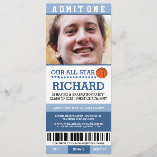 Basketball-Abschluss-Party lädt ein Einladung