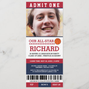 Basketball-Abschluss-Party lädt ein Einladung