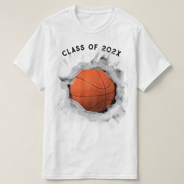 Basketball-Abschluss T-Shirt (Design vorne)
