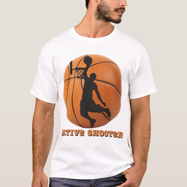 Basketball Active Shooter Player Hoops T-Shirt (Vorderseite)