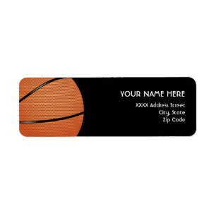 Basketball-Adressen-Etiketten