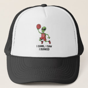 Basketball Alien Hat Truckerkappe