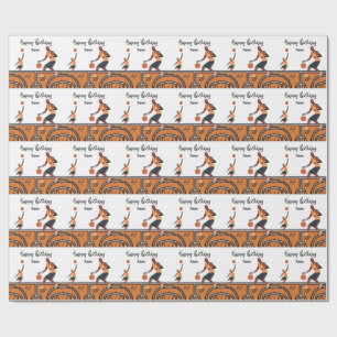 Basketball Alles Gute zum Geburtstag für Spieler m Geschenkpapier