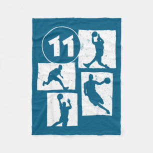 Basketball Alt 11. 11 Jahre Spieler Basketball Spa Fleecedecke