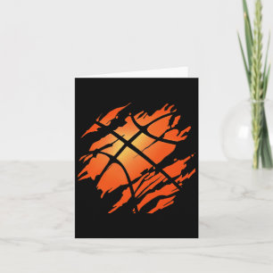 Basketball Amerikanischer Flaggensport Lover Athle Karte