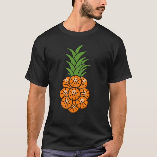 Basketball Ananas T-Shirt (Vorderseite)