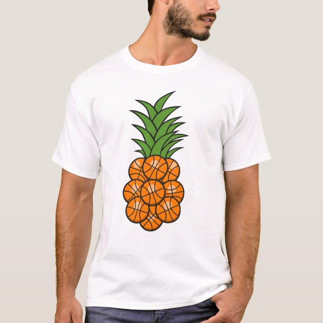 Basketball Ananas T-Shirt (Vorderseite)