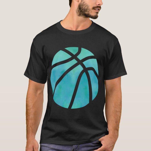 Basketball Aquamarines Geschenk für ein Mädchen T-Shirt (Vorderseite)