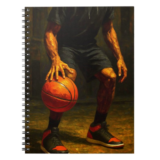 Basketball Art Notebook - Sports Design Journal Notizblock (Vorderseite)