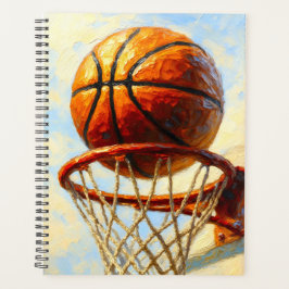 Basketball Art Notebook - Sports Design Journal Planer