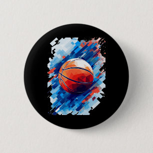 Basketball Art Poster Grafik 1 Button