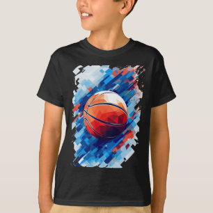 Basketball Art Poster Grafik 1 T-Shirt