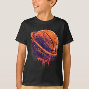 Basketball Artwork Basketball Lover Planet Waterla T-Shirt