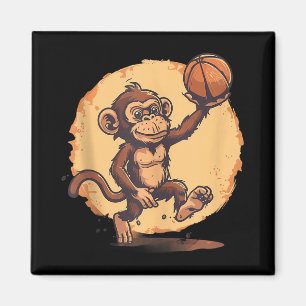 Basketball-Artwork-Basketball-Spieler Zeichne Nied Magnet