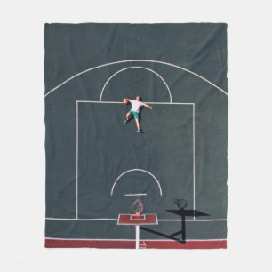 Basketball-Artwork Fleecedecke