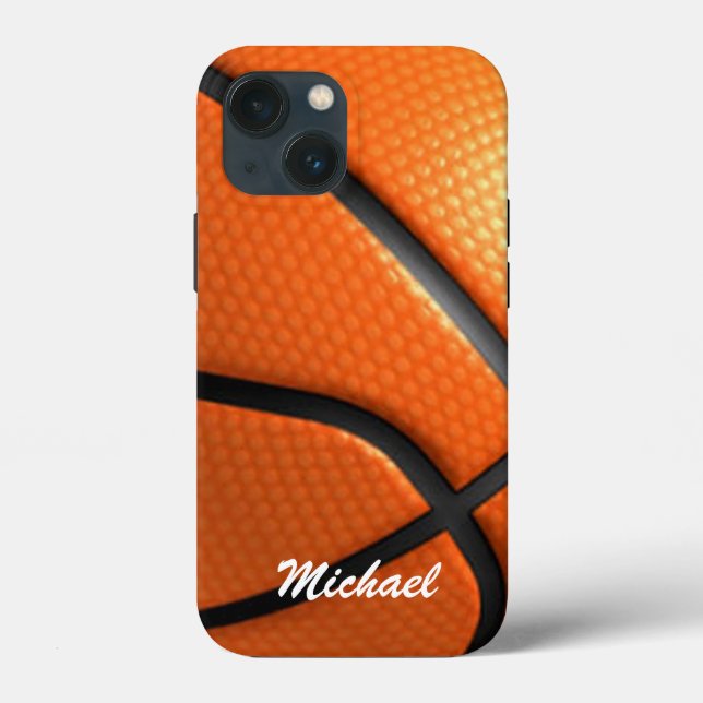 Basketball Artwork Ihr Name Case-Mate iPhone Hülle (Rückseite)